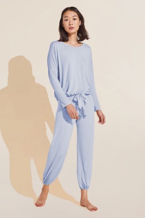 Blue Women Eberjey Gisele TENCEL™ Modal Slouchy PJ Set Pajamas | DSY8454NP