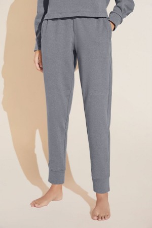 Dark Grey Women Eberjey Luxe Sweats Jogger Sweatpants | IZN2250JJ