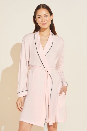 Pink Black Women Eberjey Gisele TENCEL™ Modal Robe | UMU767NL