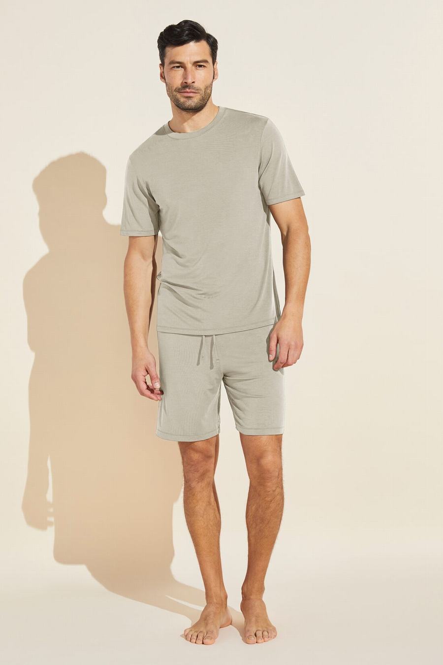 Beige Men Eberjey Henry TENCEL™ Modal Short PJ Set Pajamas | ADR6475PL