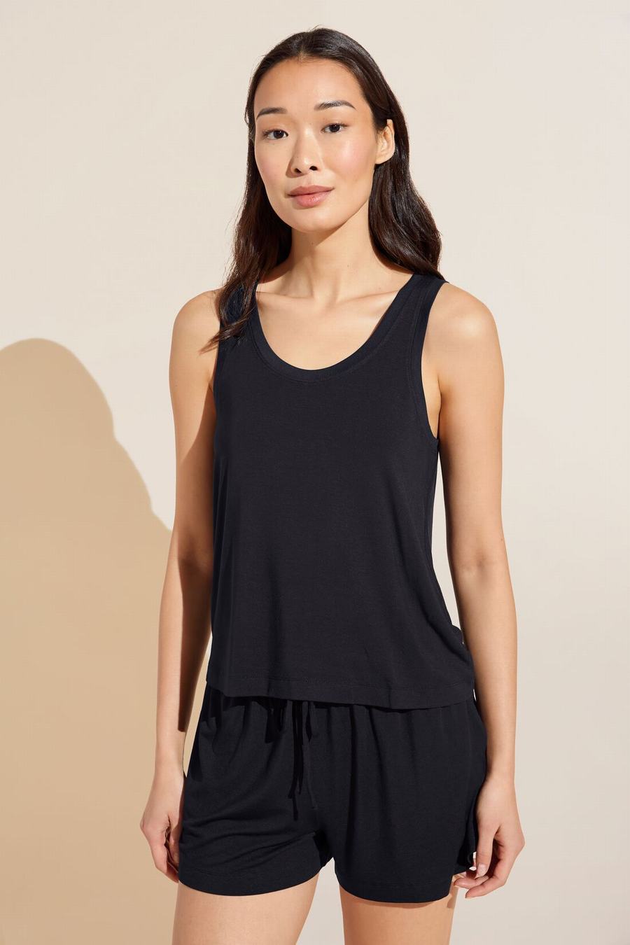 Black Women Eberjey Gisele TENCEL™ Modal Everyday Tank Top | VHK4439YD