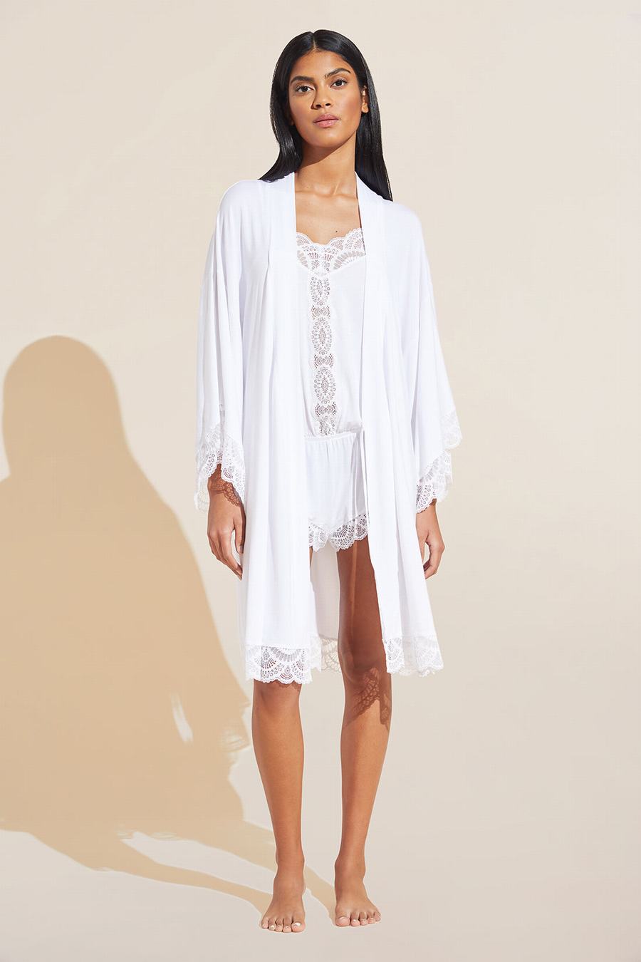 White Women Eberjey Mariana TENCEL™ Modal Robe | SXB8143PI