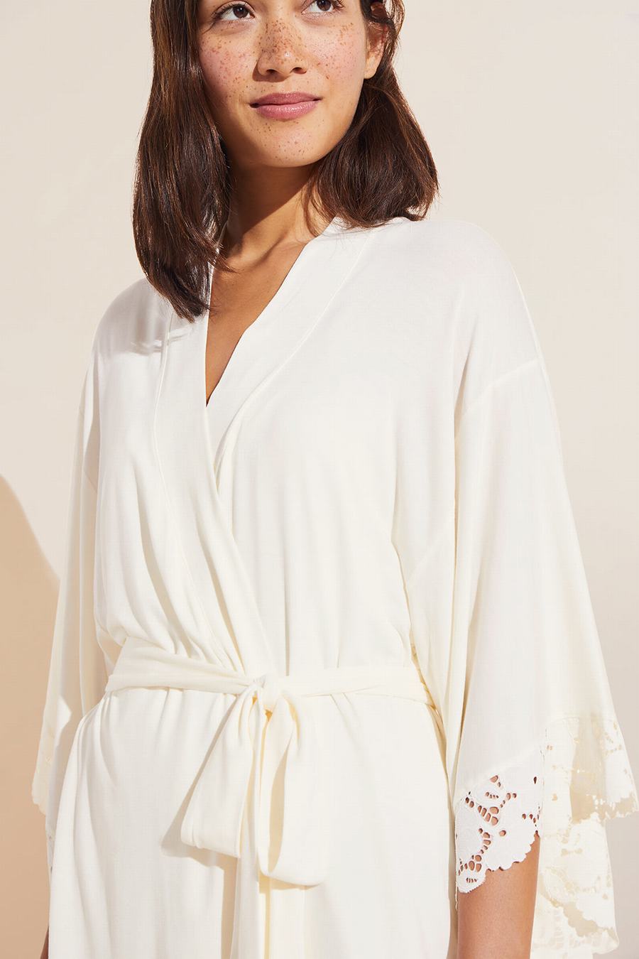 White Women Eberjey Naya TENCEL™ Modal Robe | VOI794YU